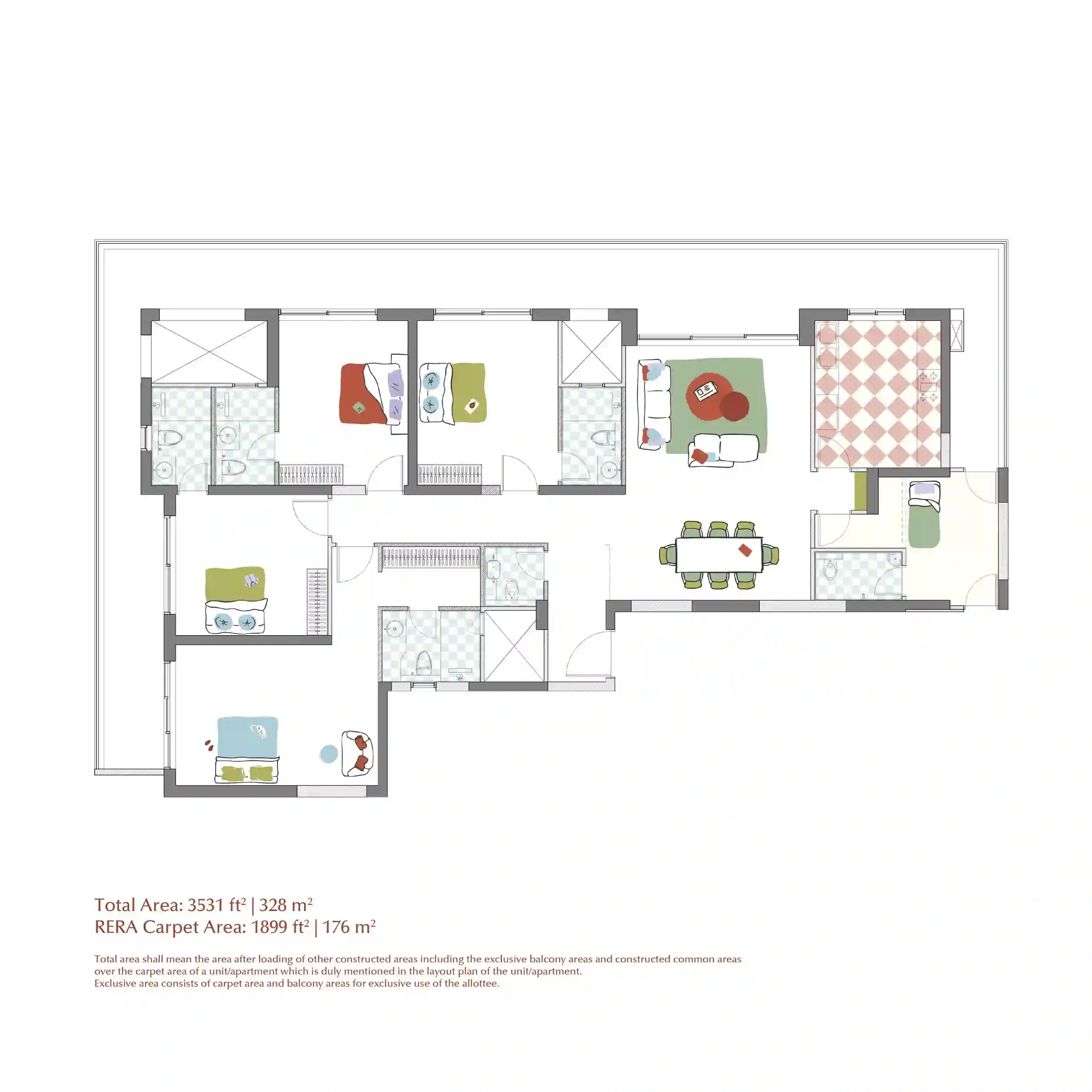 1800 Sq Ft Plot Layout - Aratt Escapes Summer and Sage