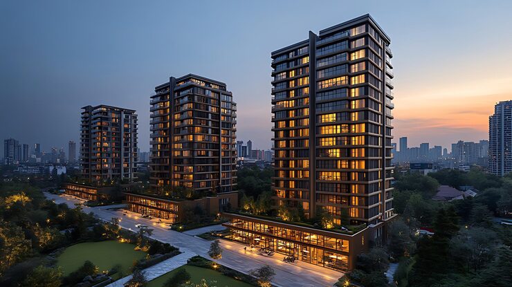 Provident Deansgate under construction apartments Devanahalli